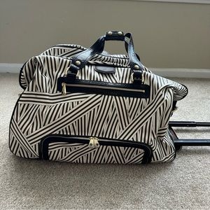Henri Bendel Disturbed Stripe Rolling Duffle Luggage